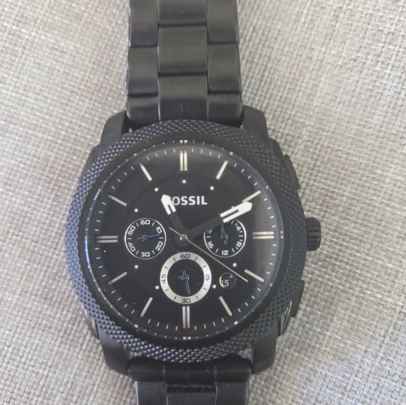 FOSSIL Matte Black Chronograph Watch - Picture 2 of 5